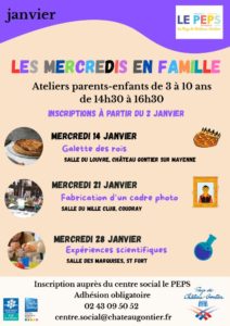 Ateliers parents enfants janvier