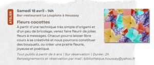 Fleurs cocottes texte